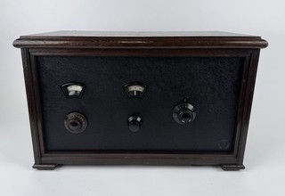 Röhrenempfänger Zenit Prelouc 154 Truhengehäuse 5 Röhren Tschechoslowakei 1929