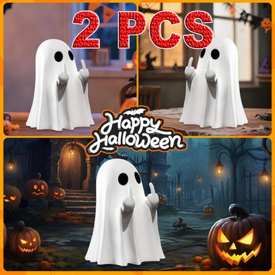 Halloween Spooky Figurine - Horror Resin Middle Finger Statue++*-