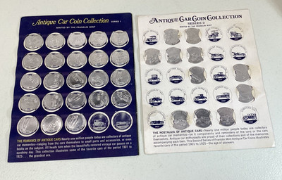 Franklin Mint Antique Car Coin Collection Series 1 & 2 Incomplete Sunoco 1960's