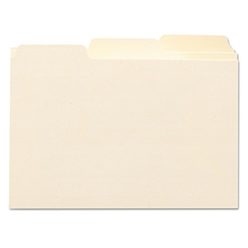 Smead Card Guide, Plain 1/3-Cut Tab (Blank), 6