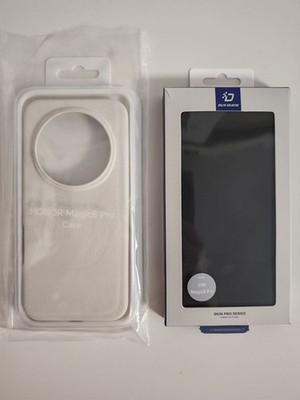 Honor Magic8 Pro Original Case (beige)  + weiteres BookCover (schwarz)