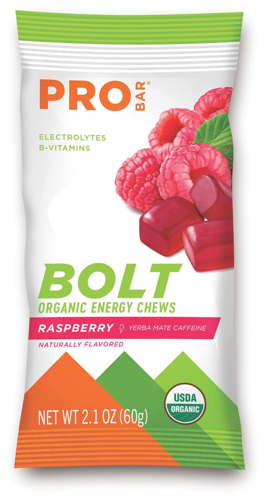 Probar Bolt Organic Energy Chews - Энергетический заряд со вкусом малины в упаковке из 12 штук 8290₽
