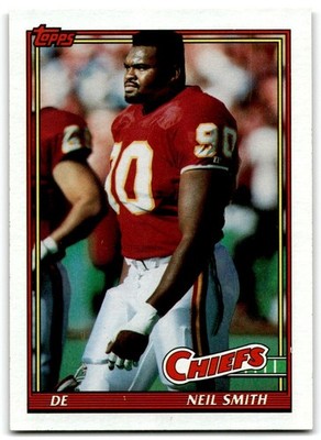 1991 Topps Neil Smith Kansas City Chiefs #134