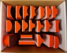 20pc Hand Sanding Block Set - used
