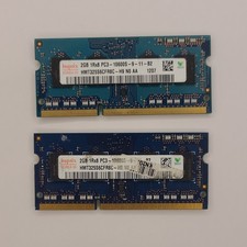Hynix 4GB 2x2GB DDR3 SO-DIMM 204-Pin PC3-10600S Laptop RAM HMT325S6CFR8C-H9