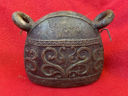 Vintage Bronze Intricately Detailed Ritual Chu Elephant Bell ~ Burma