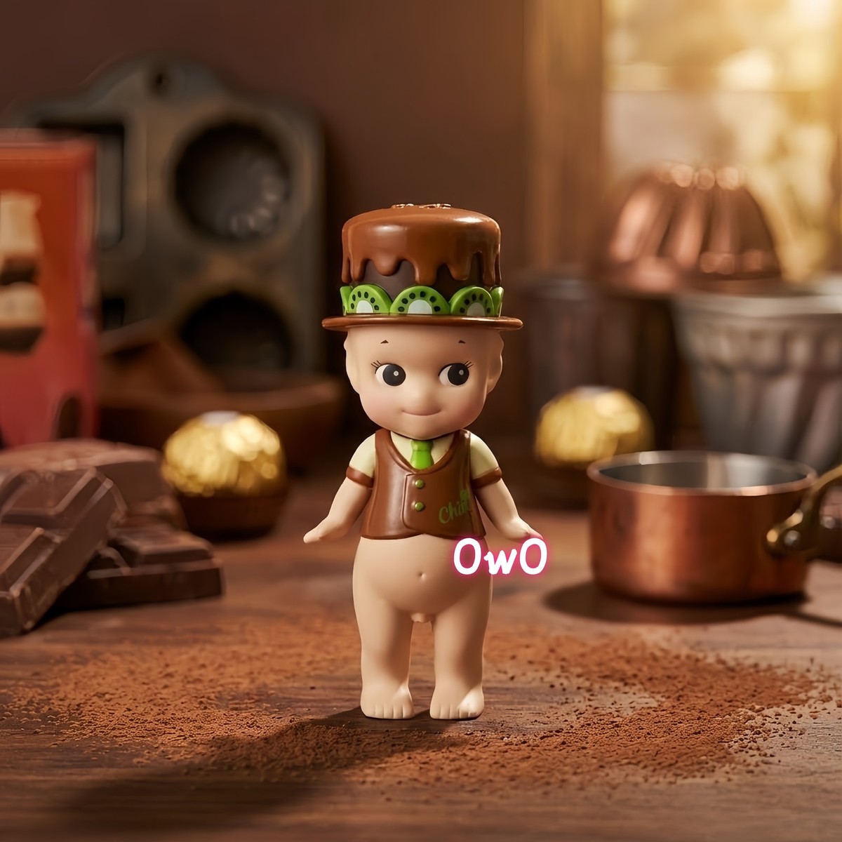 Sonny Angel Chocolate Series 2016 Kiwi Chocolate Brown Vest