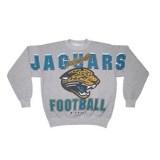 Vintage 1998 Riddell Jacksonville Jaguars Spell Out Crewneck Sweatshirt Sz Large