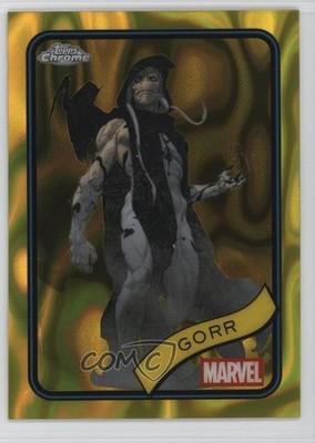 2025 Topps Chrome Marvel Comics Yellow Lava Refractor Gorr the God Butcher 0y8x