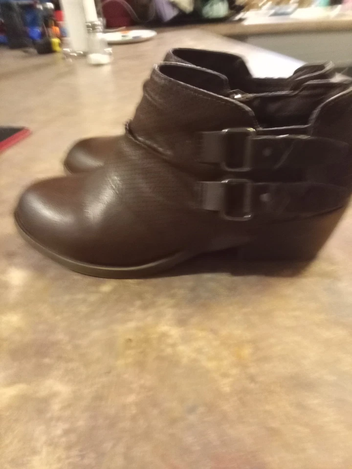 Botines de cuero marrón Jelly Pop talla 7 1/2 Foto 2 de 4