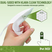 Dog Ear Cleaning Finger Wipes with Aloe Vera Eucalyptus Oil Veterinarian ...