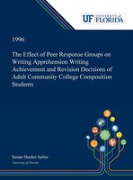 Susan Sailor | The Effect Of Peer Response Groups On Writing Apprehension...
