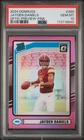 Jayden Daniels 2024 Panini Donruss Rated Rookie #389 Optic Preview Pink PSA 10
