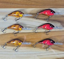 (6) Berkley Dredger Deep Diving 8.5 Depth Berkley Fusion Hook 2" 5/16 oz Walleye