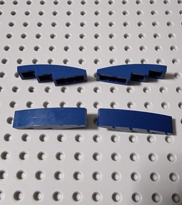 Lego Dachstein Bogenstein Dunkelblau 4 Stück Blue Slope Brick 61678 11153 A088