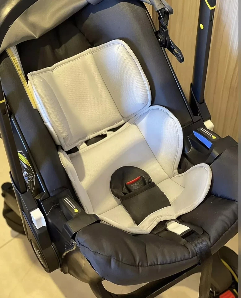 Inserto de bebé para asiento de coche, comparar con cochecito Doona, gris, almohada para asiento Foto 3 de 4