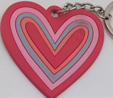 Multicolor Heart Keychain