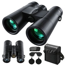 12x42 HD Military Zoom Powerful Binoculars Day/Low Night Optics Hunting Case