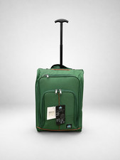 Trolley Cabina Enrico Coveri Verde 50x35x20 cm 2 Ruote Valigia Bagaglio a Mano N