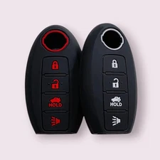 4 Button Key Ring Case Cover Shell Protector For Nissan Sentra Pathfinder Titan