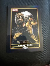 2025 Topps Chrome Deadpool Sabertooth Bookend Black 10/10