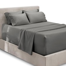 Hearth Harbor Extra Deep Pocket King Size Sheets Sets Fits Mattress 18-24 Inch