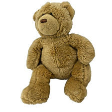 Animal Alley Toys R Us 16" Sitting Teddy Bear Plush Tan Stuffed Animal Vtg 2000