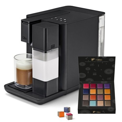 Tchibo Qbo MILK MASTER Premium Kapselmaschine inkl. 16 Kapseln, Velvet Black