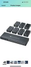 HDMI Extender Splitter 1 in 7 Out, 1080P@60Hz Over Cat 5E/6/7 (READ!!)