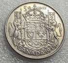 1945 50 Cents Canada King George VI. #107