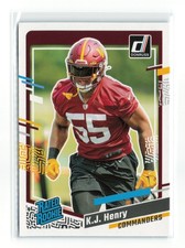 K.J. HENRY #400 2023 PANINI DONRUSS COMMANDERS ROOKIE RC