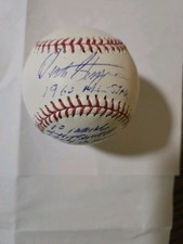 Dick Stigman Autographed Baseball  W/    2 inscriptions and Beckett Coa