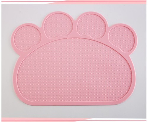 Silicone Paw Pet Dog Puppy Cat Feeding Mat Pad Cute PVC Bed Dish Bowl Food Feed - Picture 39 of 42