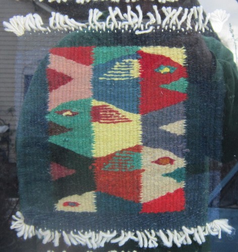 Hand Woven TEXTILE WALL ART Tapestries FISH MOTIF Pisces MID CENTURY MODERN - Picture 10 of 13