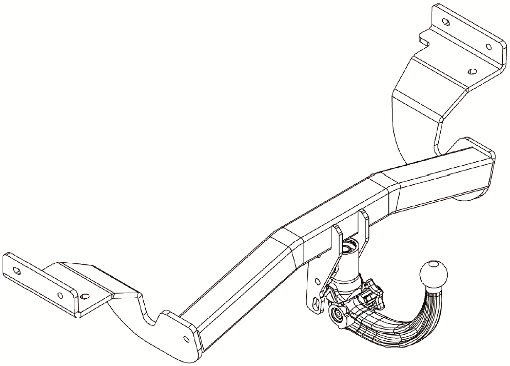 Detachable Towbar for Kia Ceed SW Estate 09.201203.2018 + univ. 7pin