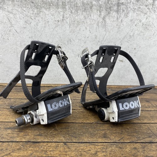 Vintage Look Pedals 80s White Clipless 