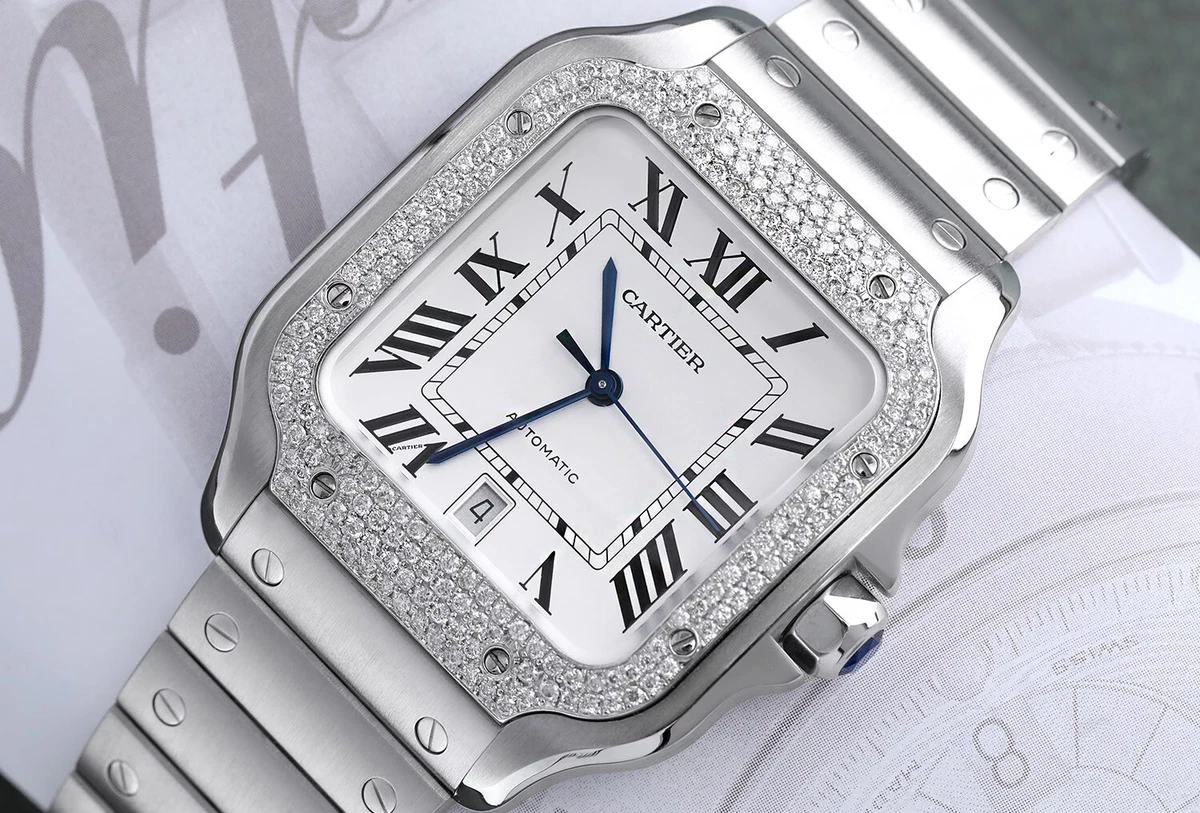 Cartier diamond bezel sale