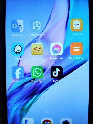 telephone Redmi 9T con app de tiktok y capcut, color azul marcar redmi modelo 9T