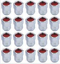 67-72 Gm Gto Firebird Lemans Red Rally Ii Lug Nuts 20. Factory Steel Wheels