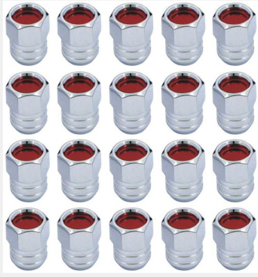 67-72 GM GTO Firebird Lemans  Red Rally II Lug Nuts 20.  Factory  Steel Wheels