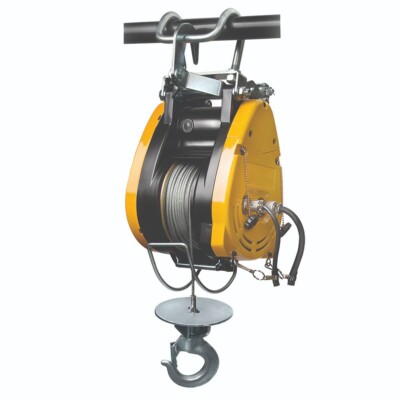 Elektrische Bauseilwinde 230 V Seilwinde Gerüstseilwinde 230 kg 0,23 to 28 m Hub