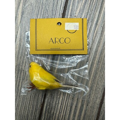 Vintage Arco Decorative Yellow Bird Figurine
