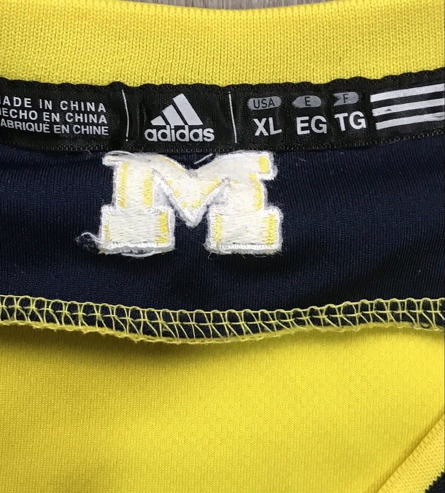 Adidas Michigan Wolverines Yellow 23 NCAA Basketball Swingman Jersey