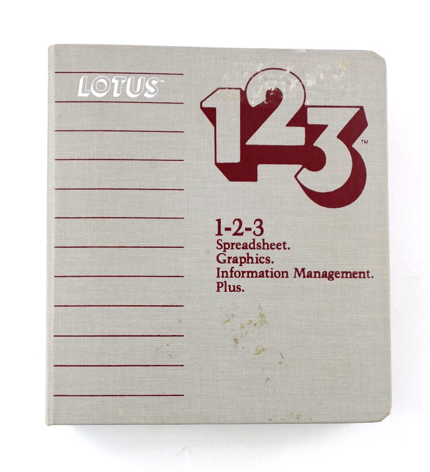 LOTUS 123 Version 1A For DOS Vintage Software With 5.25" Floppy Disks COLLECTOR - Image 2 of 4