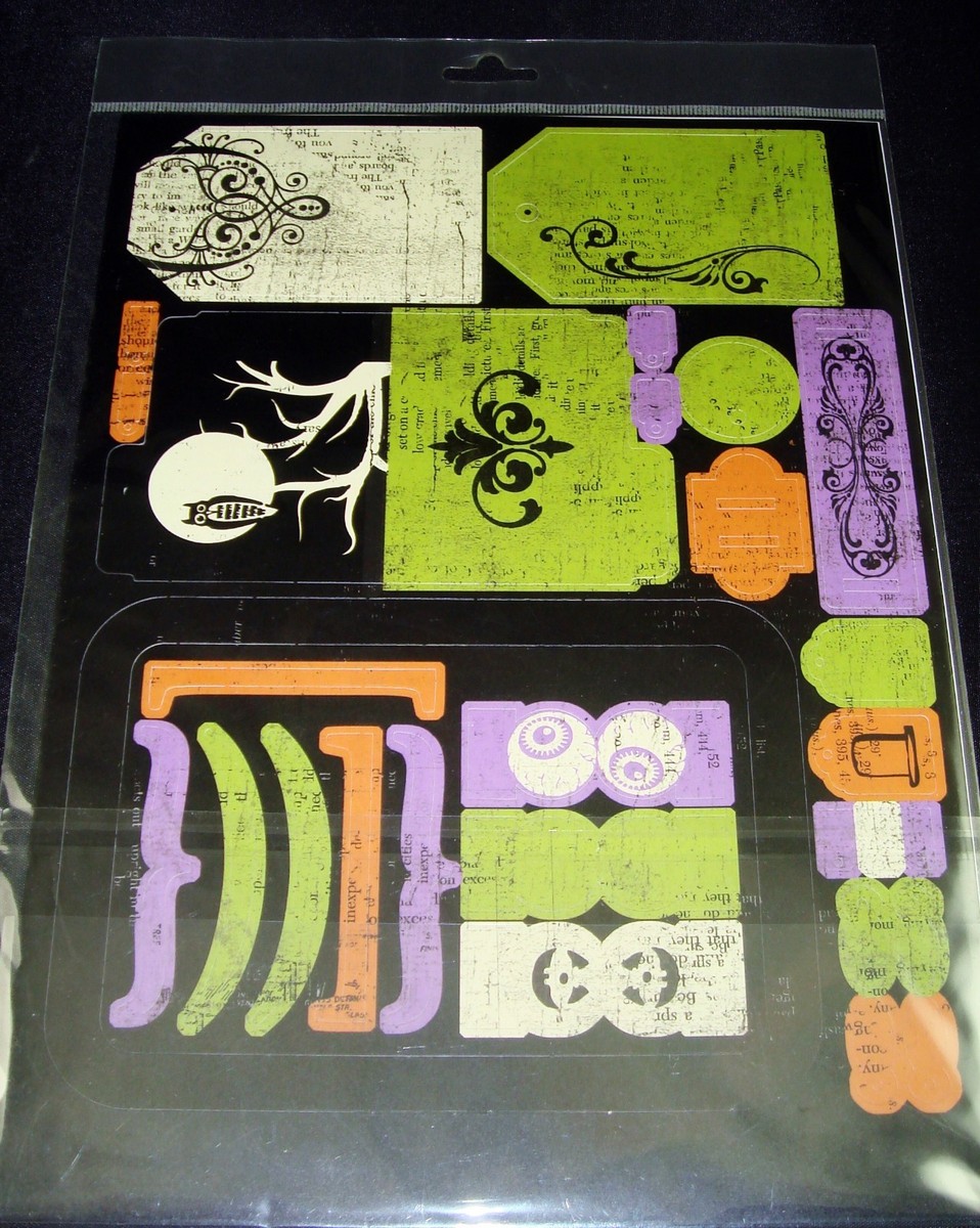Énorme Lot Scrapbooking Halloween - Recollections, Autocollants, Bordures, Fournitures Créatives, Neuf
