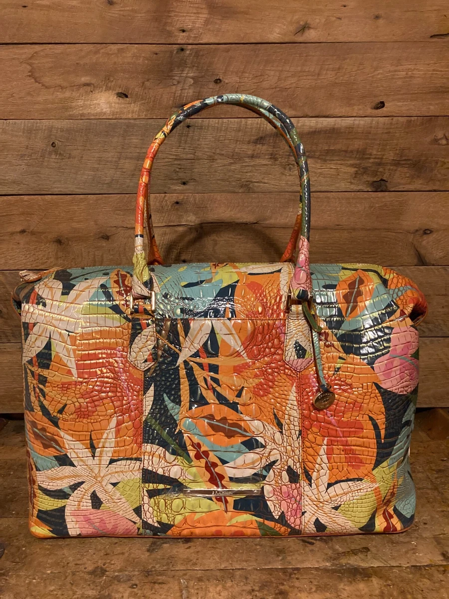 Brahmin Duxbury Weekender Retro Jungle Melbourne Leather Satchel