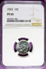 1953 - NGC PF65 ROOSEVELT DIME!!  #B35481