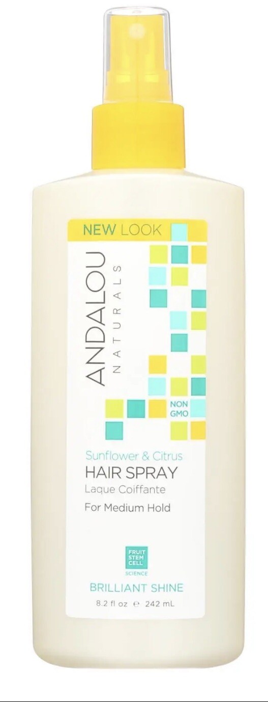 Andalou Naturals Perfect Hold Hair Spray Sunflower And Citrus 8.2 Fl Oz