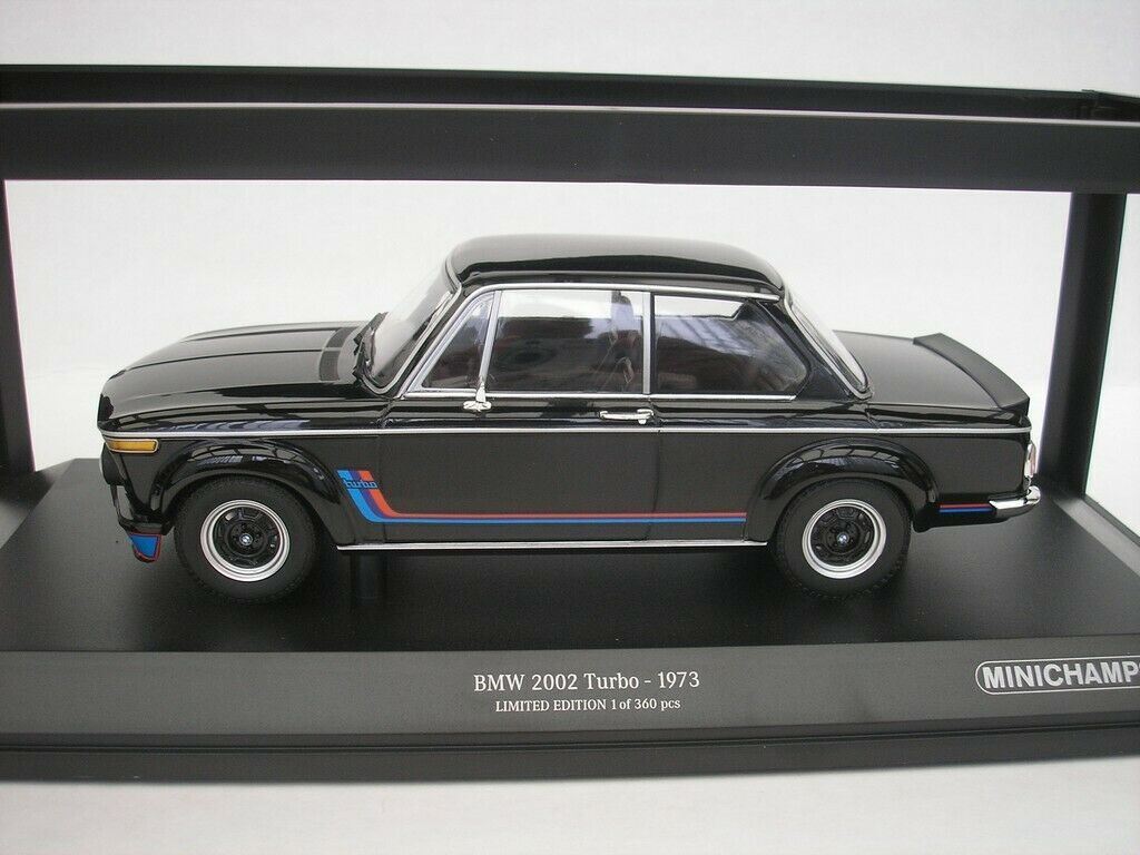1973 BMW 2002 Turbo Black in 1:18 Scale by Minichamps by 