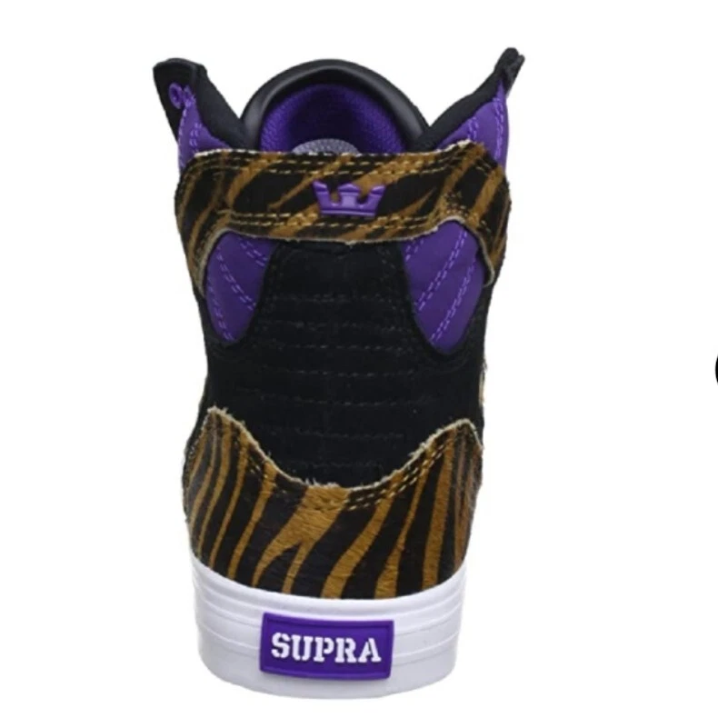 Sneakers collector skate shoes SUPRA Skytop Black purple tiger eu40_ 48 us7.5_13 - Photo 2/3